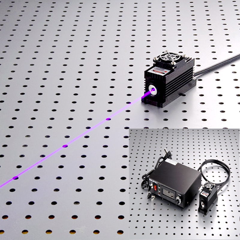 Collimated Gaussian Beam 405nm Solid State Laser Source with TEC cooled Analog TTL modulation